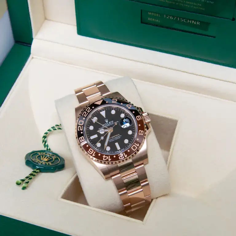 GMT-Master II Rootbeer Everose Gold Oyster